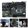 마더 보드 -B250 BTC 마이닝 마더 보드 6 핀에서 8 핀 전원 케이블 12 PCI-E 슬롯 LGA1151 DDR4 메모리 USB3.0 SATA3.0 MSATA