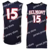 Баскетбол в колледже носит Custom 2021 Belmont Bruins Basketball Jersey Ник Муслинский Люк Смит Якоби Вуд Грейсон Мерфи Бен Шеппард Калеб Холландер Тейт Пирс