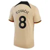 23 24スターリングエンツォメンズサッカージャージ22 23 Pulisic Mendy Ziyech Kovacic Lukaku Home Away 3rd Football Shirt Shipteleve Uniforms