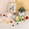 Dekoracje wnętrz 2PCS/Set Kawaii Car Cute Fruit Lojese and Peaches Dift Rikt Craft Gifts Creative Home Dekoration