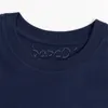 T-shirt da uomo di moda di lusso T-shirt polo Personalità Lettera Stampa effetto invecchiato Girocollo Manica corta T-shirt casual Top allentato Blu Taglia asiatica S-2XL