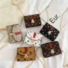 Kids handbags Fashion Designer Flower Mini Square Beautiful Pop Girl Princess Messenger Bags Accessories Purse Wallet Handbag