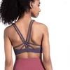 Yoga Outfit Provide Light Support For A/B Cup Sports Bras Lightweight Bra Removable Cups Minimal Strappy Designed Workout