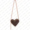 Dames Mode Casual Designer GAME ON COEUR Sac à bandoulière Cross Body Haute Qualité 5A TOP M57456 Love Sacs à bandoulière Messenger Bagss