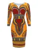 Abbigliamento etnico Plus Size 3xl Abiti africani per le donne Dashiki Stampa Tribal Fashion Scollo a V Abiti da donna Casual Abito sexy Abito da festa