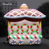 Simulated Large Inflatable Christmas Candy Train Model Balloon For Outdoor Advertising Show