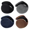 Berets Winter Men Women Flush Remaffs Dark Ear Beather Bead Band Warmers Royproof Outdoor Cycling Accessories