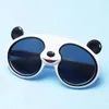Simpatico cartone animato a forma di panda Occhiali da sole polarizzati Tendenza Occhiali per bambini Decorazioni per il viso Regalo per bambini