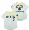 Mens The Bad News Bears 영화 야구 유니폼 12 Tanner Boyle 3 Kelly Leak Size S-3XL Cool Base 통기 가능한 순수면 스티치 높이