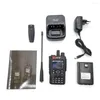 Walkie talkie skinka tvåvägs radio Bluetooth-program GPS Transceiver 136-520MHz All Bands FM AM Band Mottagare DTMF USB Charge Commercial