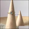 Wedding Rings Wedding Rings Sterling Sier Moonstone Vintage Princess Lace For Women Gold Female Gemstone Finger Ring Adjustable Fine Dherp