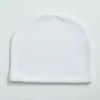 Sublimation Baby Hat Winter Polar Fleece Beanie Hat Party Supplies Fashion Skull Cap Heat Transfer DIY Blank White Hat