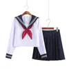 Ensembles de vêtements Styles multiples Uniformes scolaires japonais Anime Sailor Suit Tops Cravate Jupe JK Navy Style Étudiants Vêtements pour fille à manches longues