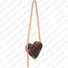 Dames Mode Casual Designer GAME ON COEUR Sac à bandoulière Cross Body Haute Qualité 5A TOP M57456 Love Sacs à bandoulière Messenger Bagss