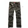 Jeans masculin de haute qualit￩ 2022 bosses de fret ext￩rieure coton militaire multi-poche l￢che d￩serts bottoms pantalon droit