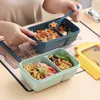 Dinnerware Sets Elementary School Lunch Box Simple Adult Office Worker Microwave Oven Heating Separated Bento Student Japanese Style