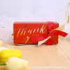 Gift Wrap 100pcs 3 Colors Rectangle Kraft Paper Box Chocolate Candy Desserts Macaroon Packing Party Treat