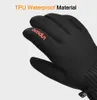 Gants de cyclisme BooDun Men Femmes Full Finger Guantes Motociclista Touche épaissie d'hiver chaud imperméable BICY