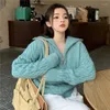 Women's Sweaters Turtleneck Sweater Woman 2022 Autumn And Winter Blue Loose Outside Wearing A Lazy Jatropha Thickening