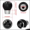 Shift Knob Pqy - Auto 5 Speed ​​Gear Head Shift Knop Mt Handball voor Mitsubishi Lancer Ex Evo GTS ASX V3 V5 V6 Onderdelen Accessoires PQY -91 DHV8W