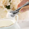 Ferramentas de cozinha Sugar pinças de gelo de aço inoxidável mini porerção de aperitivos tong pão alimento clipe para café para café rre15357