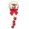 Party Supplies 1pc Christmas Bowknot Double Bell Ornament Xmas Tree Door Hanging Home Decoration Pendant Fashion Hang Ornaments