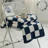 Downy Checkerboard Plaid filt fluffig mjuk casual soffa TV -kast filt rum dekor s￤ngb￤dds s￤ngkl￤der t￤cke filtar gc1744