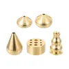 مصابيح العطور 5pcs سطح المكتب المنزلي Decors Copper Craft Bisense Holders الحلي الإبداعية