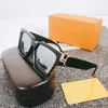 Классические ретро-дизайнерские солнцезащитные очки модные тренды солнечные очки против GLARE UV400 Случайные очки негабаритного миллионера для мужчин с коробкой A2 Link1