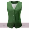 Chalecos de mujer Chaleco de traje de mujer Retro Herringbone Tweed Chaleco Vestido Steampunk Lady Jacket