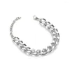 Choker Silver Color Chunky Chunky Naszyjnik Kobiety goty