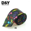 Bow Ties Mens Necktie 2 Inch Wide "multi Colors Score Music Note" Woven Classic Party Gravata Formal Dress Gift Drop