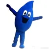 2022 Blue water drop Mascot Costume High Quality Cartoon Plush Anime theme character Adult Size Christmas Carnival Birthday Party Fancy Outfit