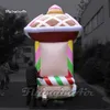 Simulated Large Inflatable Christmas Candy Train Model Balloon For Outdoor Advertising Show