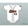 Cheap Wholesale Mens Garcia 44 Rhinos White Baseball Jersey with Patch Black Grey White Stitched Jerseys Fast Shipping