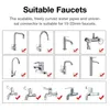 Kitchen Faucets Rotate Faucet Nozzle Flexible Tap Extension Filter Adapter Swivel Sink Hose Sprayer Diffuser