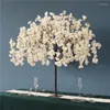 Dekorativa blommor Flone Home Decoration Artificial Cherry Blossoms Tree Wedding Party Decor Blossom Branch Garden Flores