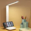 Lampy stołowe Lampa LED Lampa Składane trzyporodowe dotyk DIMMING DC5V USB ładowna ochrona oczu Odczyt Light 3600 mAh Nocny Ligh