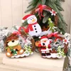 Decorazioni natalizie Mini ghirlanda in legno di rattan, porta da parete, ghirlanda appesa, decorazione per albero, ornamenti, pendenti