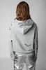 ZV Frauen Designer Liebesbrief Druck Stickerei Innen Zadig Fleece Hoodie Pullover