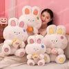 45cm Kawaii Rabbit com Cenout Plush Toy Doll Bunny Soft Bichued Animals Gream para meninas garotos Gifts Gift Gift