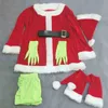 Stage Wear Santa Geek Cosplay Come How the Geek Stole Christmas Suit Outfits Adult Xmas Party Come T220901