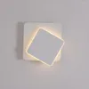 Wandlampen Zwart/ Wit Modern Loft Cearative Slaapkamer Licht Verwijderbare vierkante studie Aisle LED SCONCE