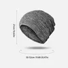 Casquettes de cyclisme hiver épaissi chapeau chaud multifonction Slouchy Beanie absorbant la sueur chapeaux pour hommes et femmes