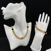 Nuova collana di design di lusso catene da uomo girocollo per collane con lettere unisex braccialetto placcato oro 18 carati fascino moda punk jew201F