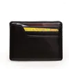 Pl￥nb￶cker Ankomst Small Men's Leather Magic Wallet Bank Case Cash Holing Money Clip Bus Card Bag Mini Purse For Man