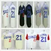 Beige Roberto Clemente Jersey # 21 Santurce Crabbers Porto Rico en maillot de baseball Baseballs cousu chemise boutonnée expédition rapide