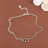 Anklets Fashion Brand Designer Real 925 Sterling Silver Elegant Animal Nose Shape Women Anklet Bracelet8388564