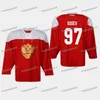 Hockey Rusland Andrei Vasilevskiy 2019 IIHF Wereldkampioenschap Jersey Ilya Kovalchuk Kirill Kaprizov Nikita Kucherov Nikita Nesterov Nikita Gusev