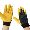 Cykelhandskar Qiangaf Cowhide Top Layer Avere Working Glove Safety Breathab Tygförare Skydd Taktisk Mitten 508mc L221024